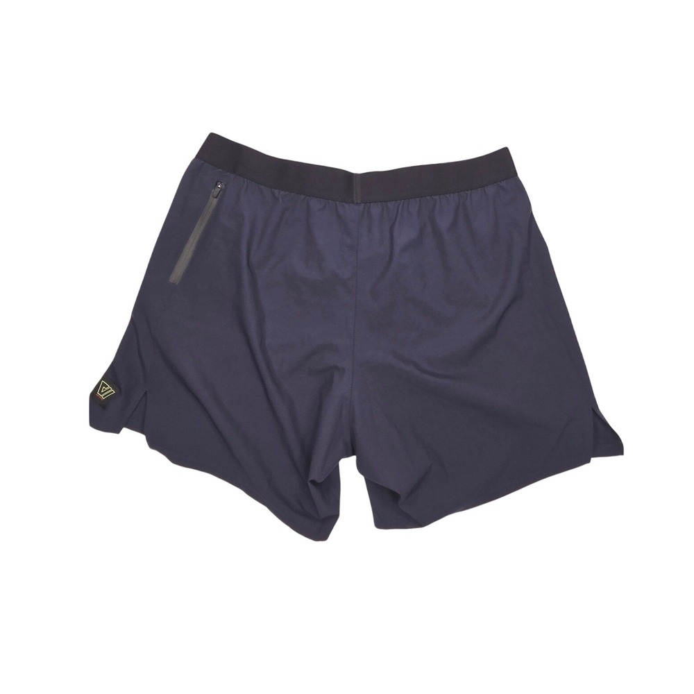 WOLACO Mens XXL Navy Blue High Performance Running Training Shorts Zipper Pocket